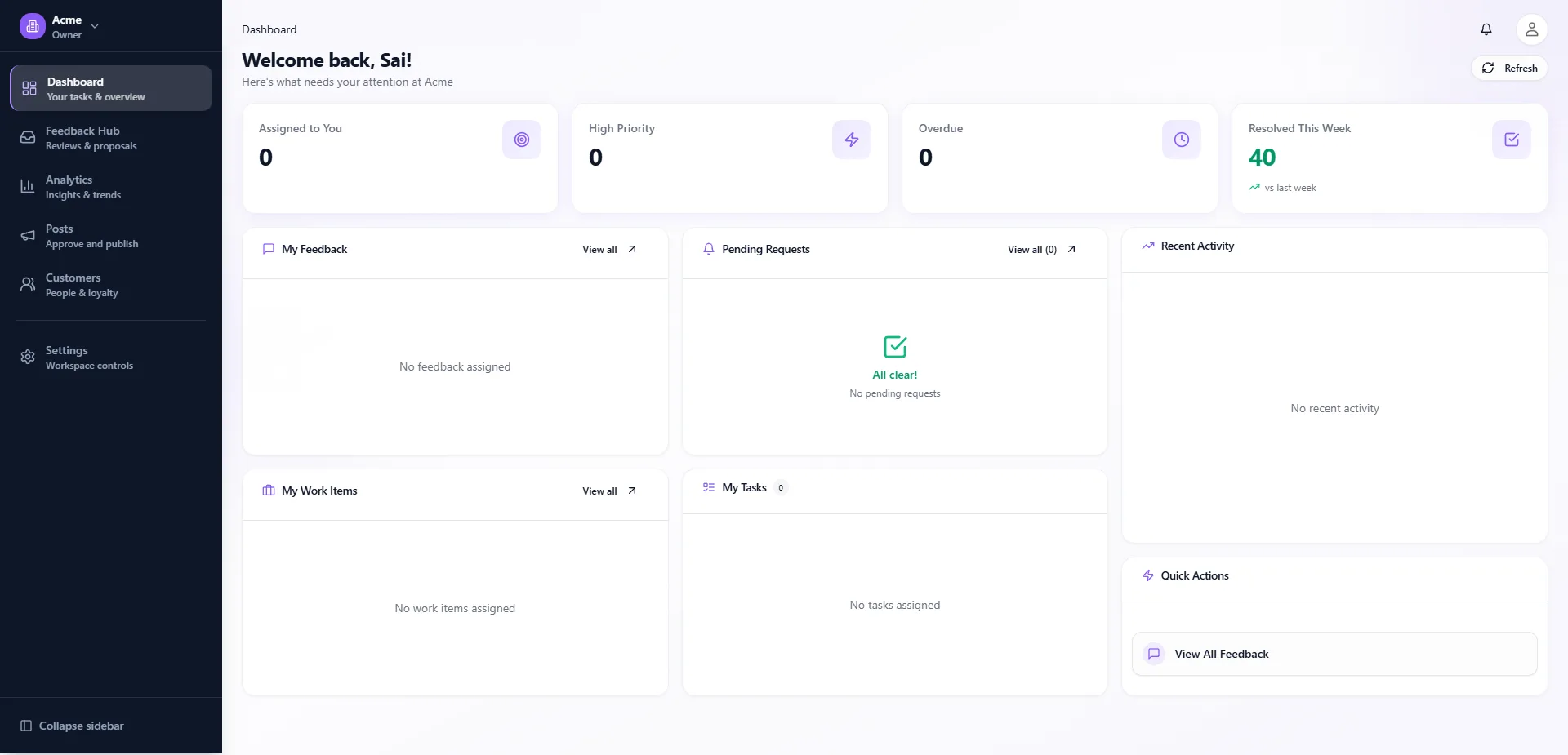 Satiaphic Dashboard Preview